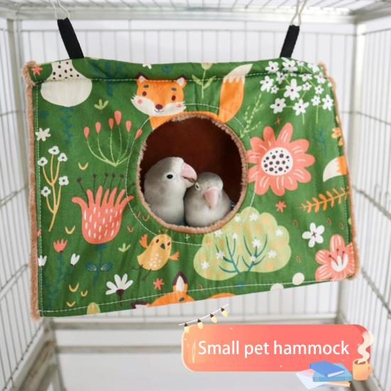 Моющийся гамак для попугаев, большой просторный, стильный дом-гнездо на осень-зиму