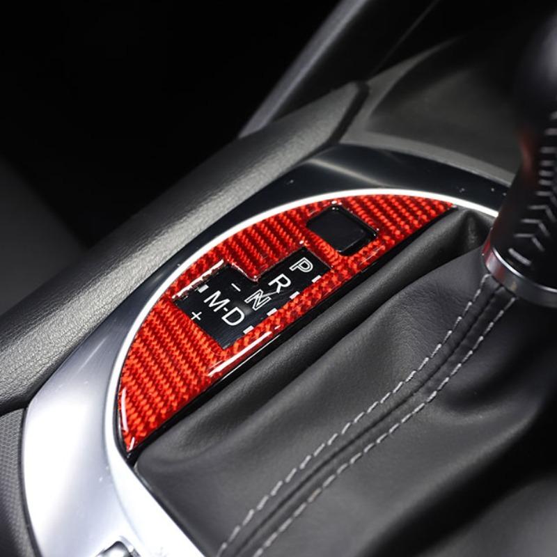 For Mazda MX-5 Miata Roadster 2016-24 Soft Carbon Fiber Car Central Control Gear Indicator Box Sticker Car Interior Accessories