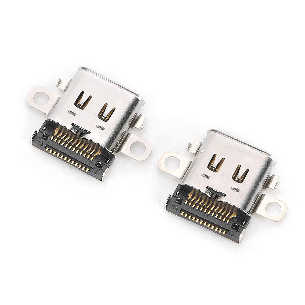 2Pcs Charge Port Interface for Nintendo Switch NS Game Machine Power Supply TypeC