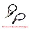 Jack 3.5Mm Aux Audio Cable To Xh2.54 3P Terminal Male To Male Female 3 Core Stereo Audio Cable Amplifier Extended Line