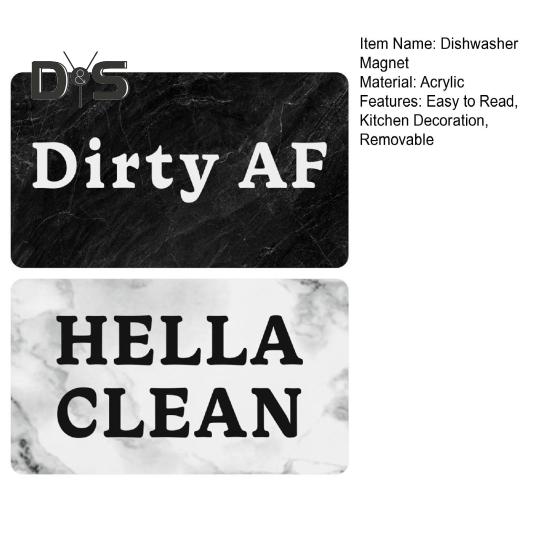 2 шт. грязно-чистый магнит для посудомоечной машины посудомоечная машина грязно-чистый магнитный индикатор акриловый знак украшение для кухни холодильника