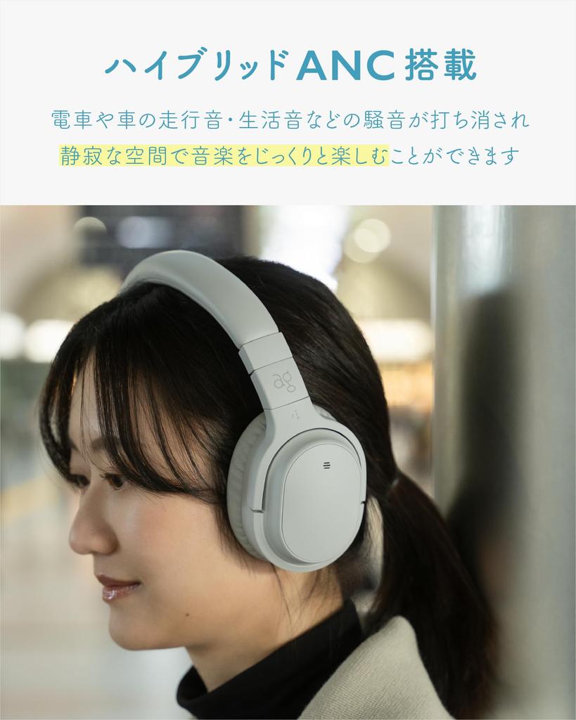 Winter Ag WHP01K MK2 aptX HD ANC Noise Canceling Wireless 35 Hours Microphone Included [2024 Compatible, Bluetooth, Function, Headphones, Playback,