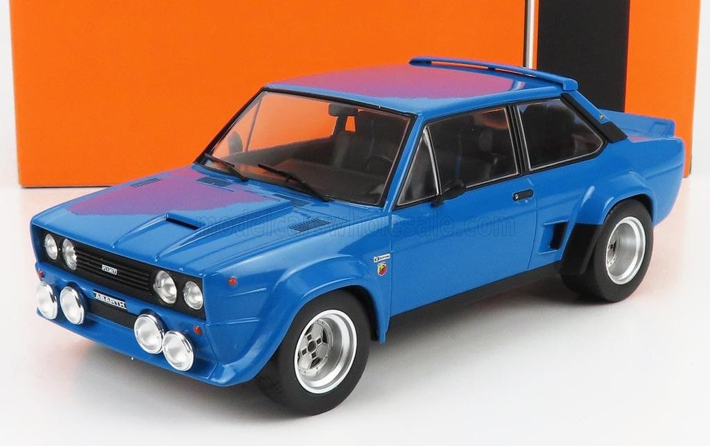 IXO Fiat Abarth Diecast Car Scale FIAT 131 Abarth Rally 1980 1/18 (Blue)