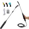 Portable Electric Handheld Sprayer Gardening Irrigation Tool USB 2400mAh Rechargeable Telescopic Handle 3 Nozzle 2/3/5M Hose