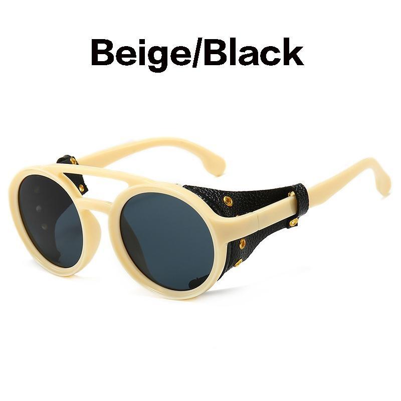 Винтажные круглые солнцезащитные очки в стиле ретро для мужчин и женщин, очки в стиле панк, готические солнцезащитные очки в стиле стимпанк ZPG