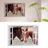 Fake Window Wall Stickers Removable Scenery Wall Decals Home Decoration for Living Room