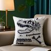 Dinosaur Pillow Case Short Plush Double-sided Print Square Throw Pillow Covers Sofa Home Cushion Decor