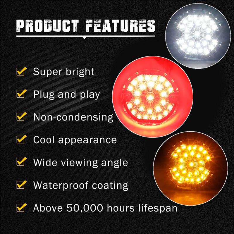 1 пара светодиодных указателей поворота для мотоцикла, стоп-сигнал, лампа для Harley Electra Glide Road