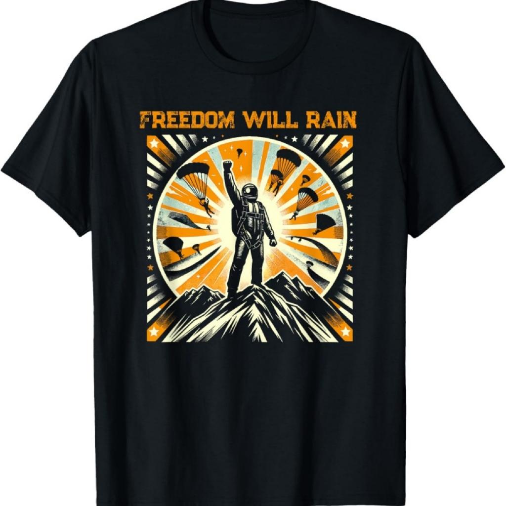 Футболка "Freedom Will Rain Hell of Diver Helldiving Lovers"