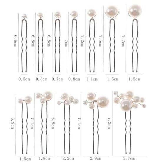 Pearl pin small large 12-piece set hair accessory hairpin Japanese style photography everyday use graduation ceremony wedding coming-of-age gift