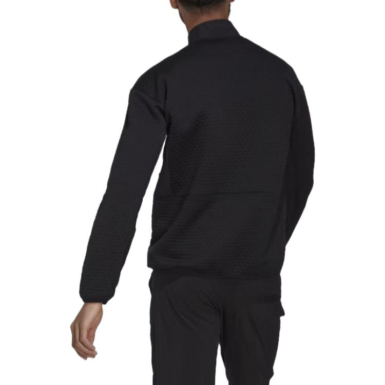 adidas Флисовая куртка Terrex Hike Half-Zip, мужские куртки, черные HH9252