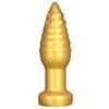 Очень большой мягкий золотой силиконовый конический анальный штекер с присоской для фистинга, дилдо, расширитель, игрушка, большой пенис