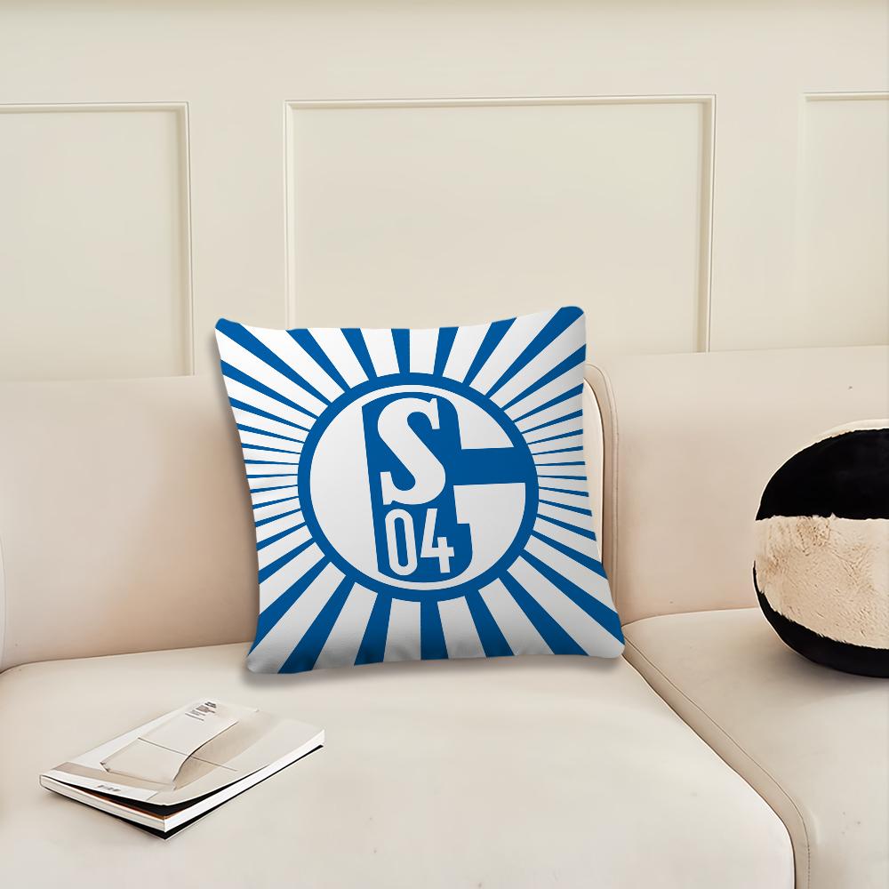 Football Club S-Schalke 04 History Cushion Cover Living Room Headboard Office Cushion Bedroom Cushion Sofa Nap Time Pillow Case