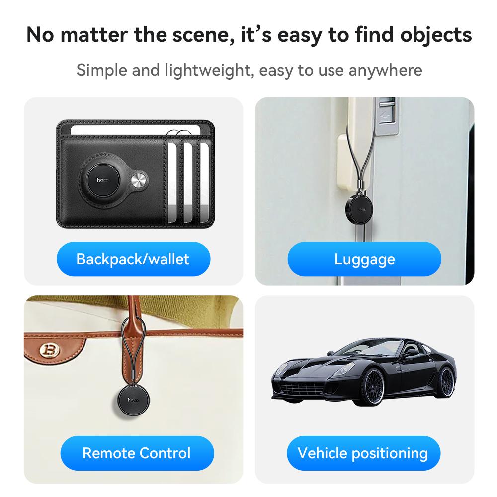 HOCO Умная метка Bluetooth Android Трекер Поддержка Google Find My GPS-трекер Поиск ключей Питомцев Багажа Защита от потери