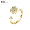 Классическое кольцо Lindon из медного сплава с цирконием, женские ювелирные изделия, свадебный подарок для вечеринки