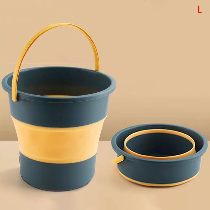 Портативное складное ведро, многофункциональное, утолщенное, силиконовое ведро, для кемпинга, мытья автомобиля, рыбалки, ванной комнаты, инструментов