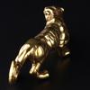 Antique Copper Tiger King Figurines Home Decor Accessories Vintage Brass Animal Mountain Ornaments Desk Decorations