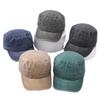 Simple Solid Color Denim Hat Pure Cotton Retro Washed Four-season Wide-brimmed Men's and Women's Hats Durable Fabric with Reinforced Construction