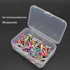 Dental Polishing Brush Set - Bowl-Shaped, Hollow Mandrel, Flat Head, 100 Pcs, Colored.