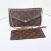 [Б/У] Pochette FéLicie 'Коричневый холст Monogram' - Очень хорошее состояние #1HD8RGU