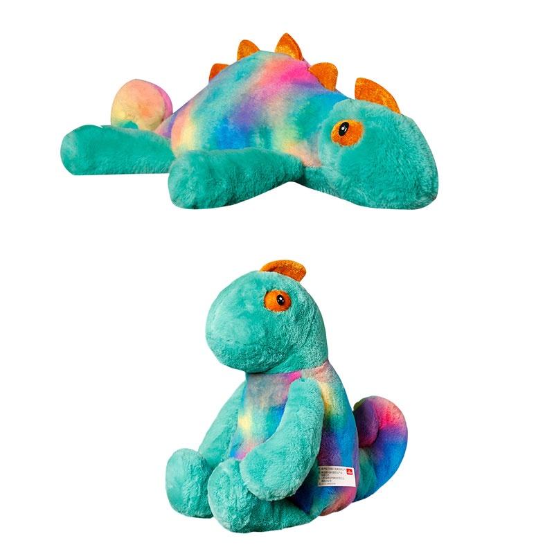 Милая плюшевая игрушка-хамелеон, меняющая цвет, длинношерстная набивная кукла-ящерица, оптовый подарок, украшение