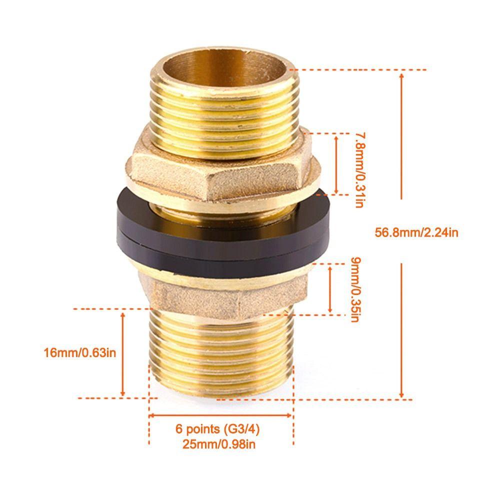 Прочный 1/2" 1/4" Соединитель для водяного бака Медная труба Силиконовая прокладка Муфта для аквариума Герметичный адаптер для шланга