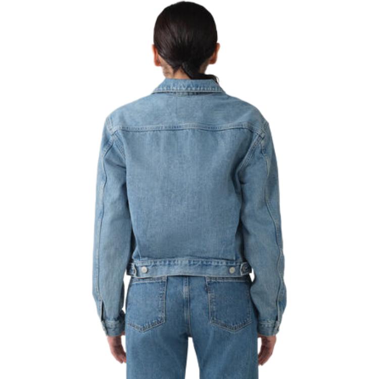 Серия Levis Bluetab™ Ss25 Серия Bluetab™ Дизайн с двойными накладными карманами Застежка на пуговицах Джинсовая куртка Женские куртки Светло-голубой A5884-0003
