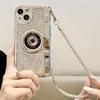 Для iPhone 14 Plus сотовый телефон запчасти оптом горный хрусталь чехол в форме камеры TPU чехол с цепочкой для переноски