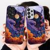 Чехол из закаленного стекла для Samsung Galaxy S24 Plus S20 21 FE S23 Ultra S8 9 A70 72 73 50 51 52 53 с рисунком 'Солнце Луна Первая Фотография'