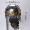 Кольчужный шлем викинга, Медуза черного вандала, средневековые доспехи рыцаря-тамплиера-крестоносца, шлем воина-лерпа викинга, сталь, латунный шлем