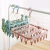 Вешалка для сушки одежды с 32 зажимами/8 зажимами для носков, сушка нижнего белья, складная вешалка для белья