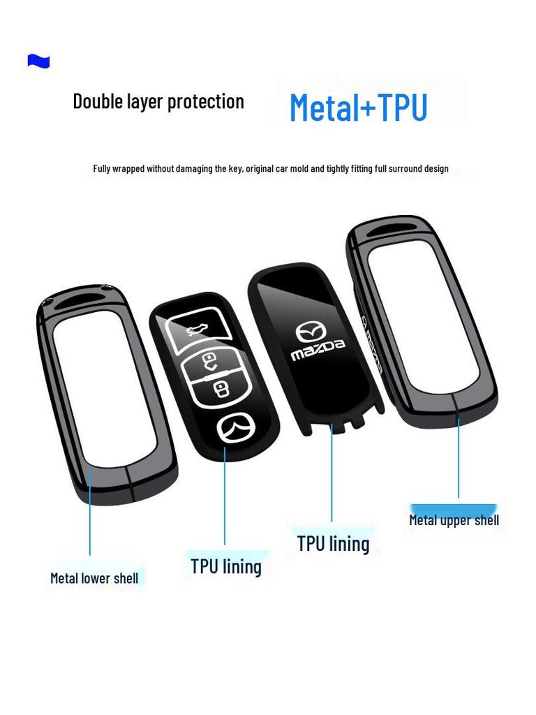 Чехол для ключа Mazda для Axela, CX30, CX5, Atenza, CX50, Xingye, CX4, CX7