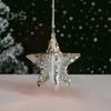 Рождественский орнамент из прозрачного акрила, хрустальный блестящий олень, елка, колокольчик, звезда, венок, подвеска, праздничное висячее украшение для домашнего декора дерева