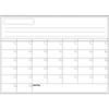 Erasable Magnetic Monthly Planner A3 Message Organizer Simple Whiteboard Calendar  Office