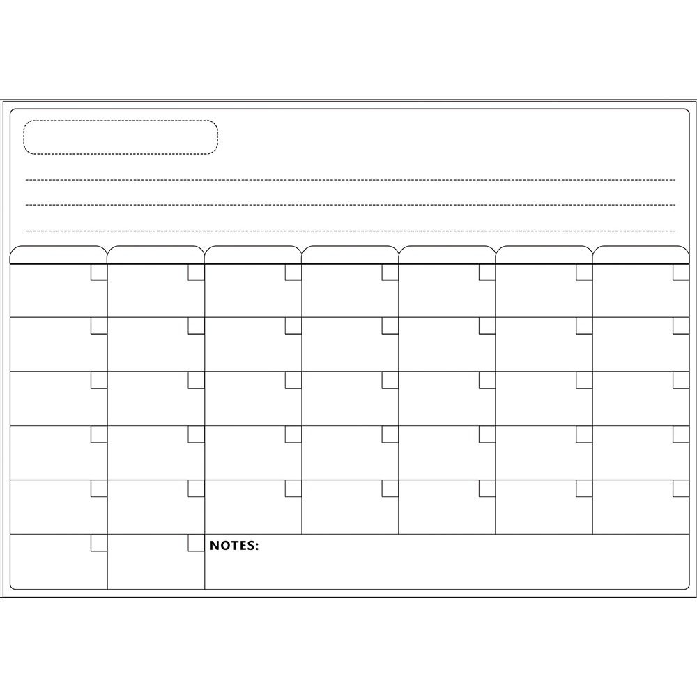 Erasable Magnetic Monthly Planner A3 Message Organizer Simple Whiteboard Calendar  Office