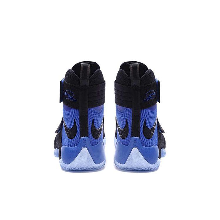 Nike Баскетбольные кроссовки Zoom Soldier 10 LeBron James Мужские кроссовки Черные Синие 852419-004