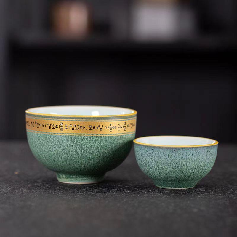 Новый стеклянный и керамический чайный сервиз из 3 чашек, гайвань из матового прозрачного стекла, переносная дорожная супница для чайной церемонии, 170 мл