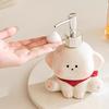 Ceramic Liquid Soap Dispenser Dog Shape Empty Bottle Shower Gel Separate Bottles Cute Press Pump Shampoo Bottle Counter Top Use