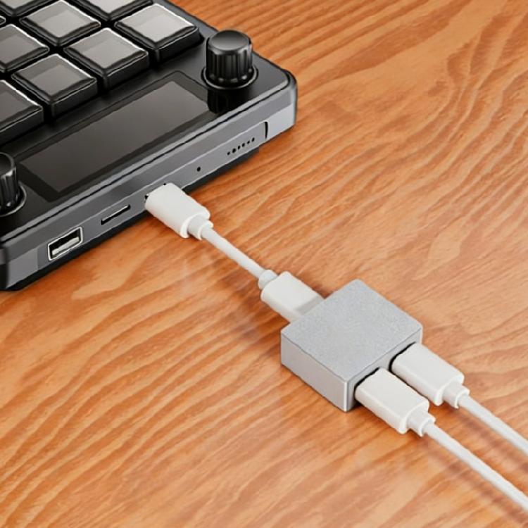 5V Type C Интерфейсы Разделитель Питания и Сигнала Легкий Алюминиевый Совместимое Устройство Управление для Вывода Данных Порт ПК