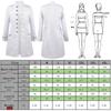 2021 New Foreign Trade European and American Men's Coat, Solid Color Fashion Steampunk Retro Men's Uniform with Stand Collar