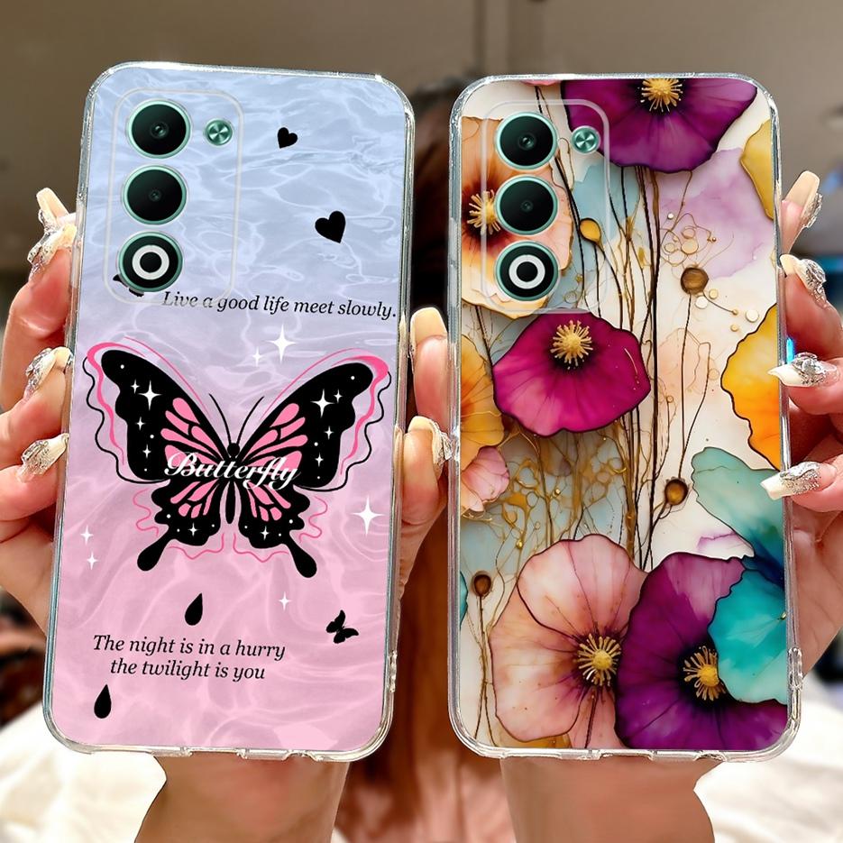For Oppo A5 5G 2025 Case CPH2735 Luxury Fashion Painted Cover Soft Slim Phone Case For Oppo A5 Pro CPH2695 OppoA5 A5Pro 5G Shell