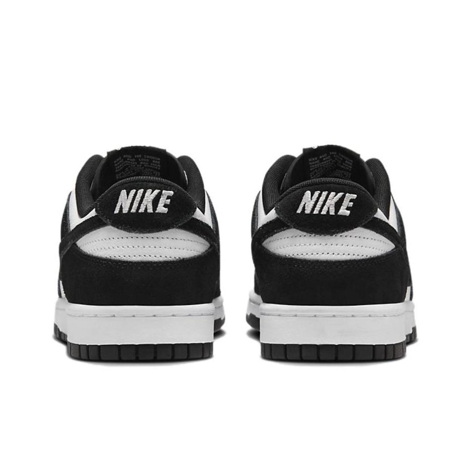 Nike Dunk Low SE Замшевые Мужские Кроссовки Panda Черно-Белые FQ8249-100