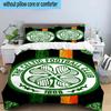 3pcs Celtic Football Club Crest Printed Bedding Set Duvet Cover Closure Includes 1 Duvet Cover & 2 Pillowcases Bedding Sets Home Decor Gifts