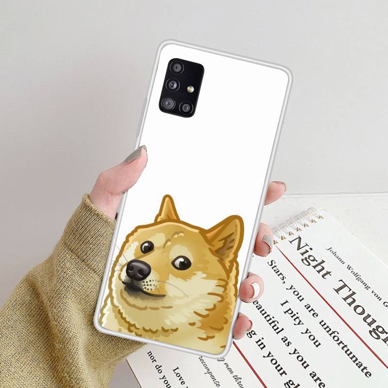 Чехол для телефона Funny Dog Cheems для Samsung Galaxy S9 S10 Plus S10E S20FE A71 A51 A21S из прозрачного силикона