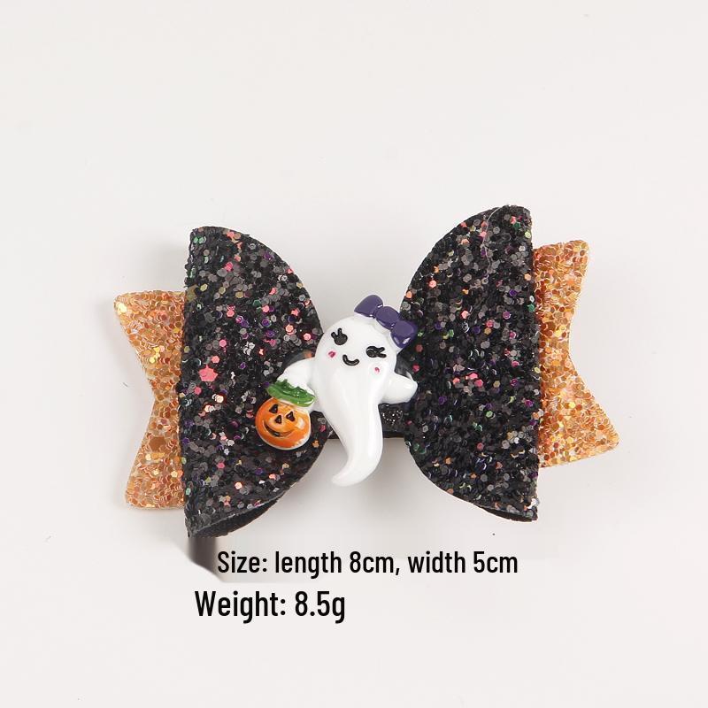 2025 Halloween Hair Clips: Children's Pumpkin & Ghost Party Accessories