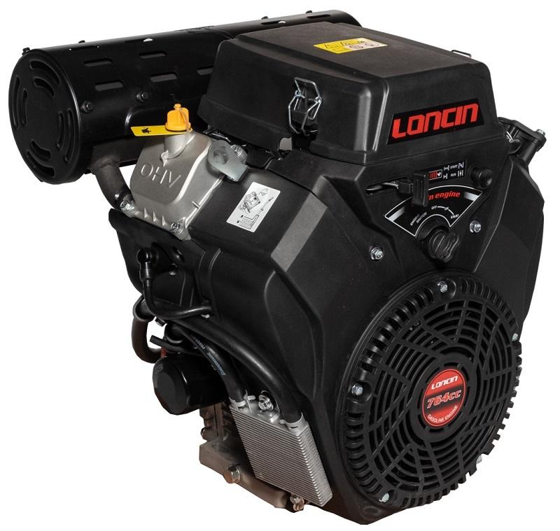 Двигатель Loncin Lc2V80Fd-A Внутреннего сгорания Бензиновый V-Twin V2 27 л.с. Двухцилиндровый Горизонтальный цилиндрический вал 25,4 мм Двигатель Loncin 2V80 Honda, Vanguard, Briggs, Ko