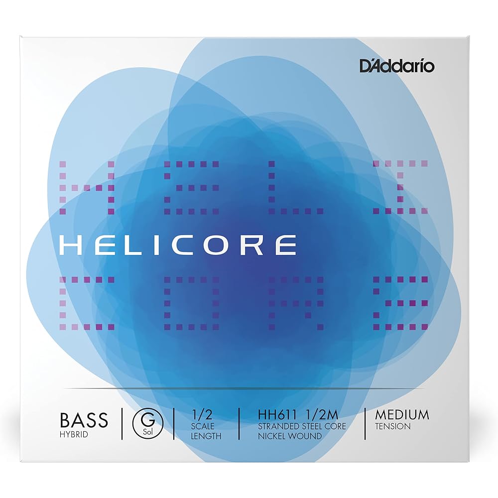Струны D'Addario Daddario Rose для контрабаса Wood (Контрабас) Helicore Hybrid Струна G HH611 1/2M Me...