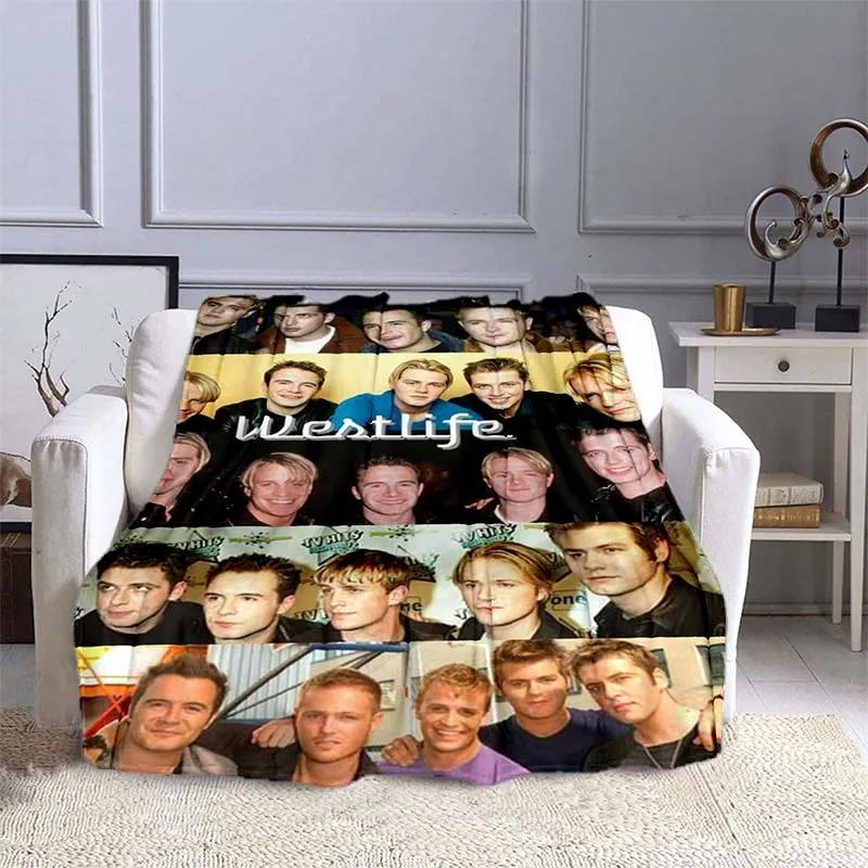 Музыкальное одеяло группы Westlife, мягкое теплое спортивное одеяло для йоги, дивана, кровати, подарок фанатам на День святого Валентина, гобелен, постер
