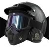 VOSS Retro 3/4 Motorcycle Helmet Scooter Bike Riders DOT Certified Adult Half With Removable Visor