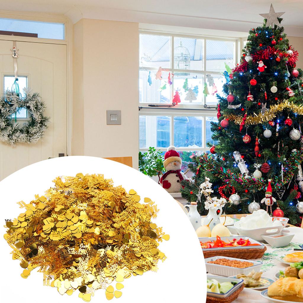 Just Married Confetti Wedding Valentine"s Day Decoration Scatter Sprinkles Sequins 100gGold